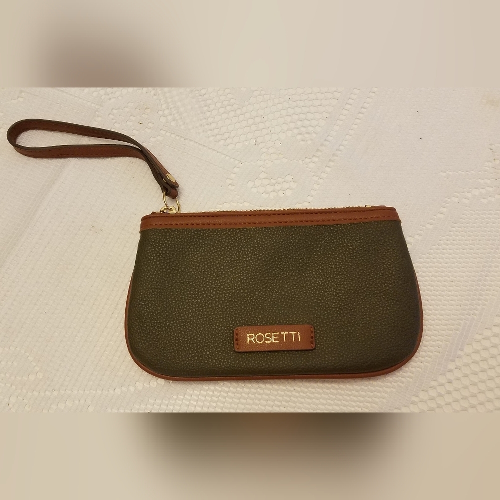 Rosetti Wristlet Bag Olive Green Brown